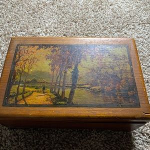 My Mothers Teenage 70’s Safe/jewelry Box in one lol. Just a wooden box